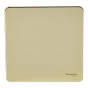 لوحة فارغة من Schneider Electric، Ultimate، مجموعة واحدة، نحاس مصقول - GU8410-PB
